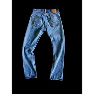 Levi's 501 Jeans 29.5" X 31" Men's Made in Egypt Used Medium Wash